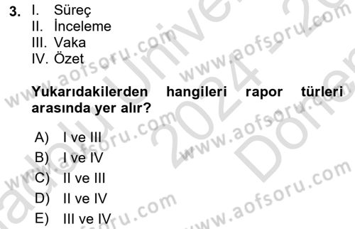 Sosyal Hizmete Giriş Dersi 2024 - 2025 Yılı (Final) Dönem Sonu Sınav Soruları 3. Soru
