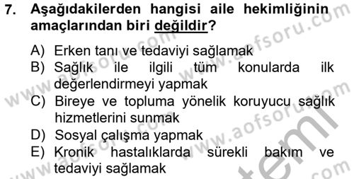 Sosyal Hizmet Kuruluşları Dersi 2012 - 2013 Yılı (Vize) Ara Sınav Soruları 7. Soru