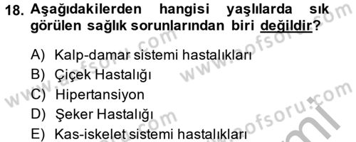 Sosyal Hizmet Kuruluşları Dersi 2014 - 2015 Yılı (Vize) Ara Sınav Soruları 18. Soru