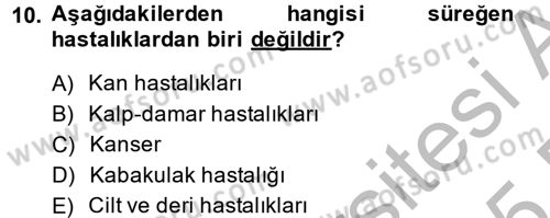 Sosyal Hizmet Kuruluşları Dersi 2014 - 2015 Yılı (Final) Dönem Sonu Sınav Soruları 10. Soru