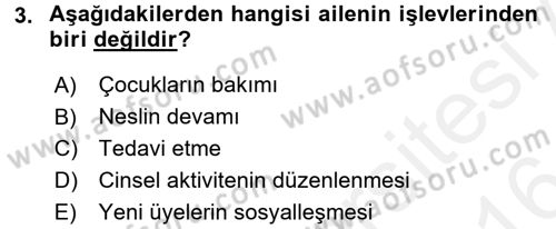 Sosyal Hizmet Kuruluşları Dersi 2015 - 2016 Yılı (Vize) Ara Sınav Soruları 3. Soru