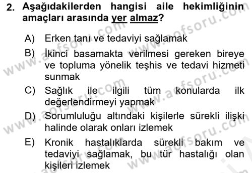 Sosyal Hizmet Kuruluşları Dersi 2017 - 2018 Yılı (Vize) Ara Sınav Soruları 2. Soru