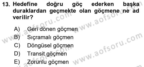 Sosyal Hizmet Kuruluşları Dersi 2018 - 2019 Yılı (Final) Dönem Sonu Sınav Soruları 13. Soru