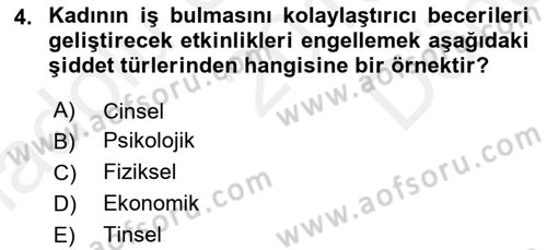 Sosyal Hizmet Kuruluşları Dersi 2018 - 2019 Yılı (Final) Dönem Sonu Sınav Soruları 4. Soru