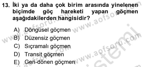 Sosyal Hizmet Kuruluşları Dersi 2021 - 2022 Yılı (Final) Dönem Sonu Sınav Soruları 13. Soru