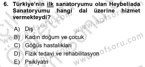Sosyal Hizmet Kuruluşları Dersi 2021 - 2022 Yılı (Final) Dönem Sonu Sınav Soruları 6. Soru