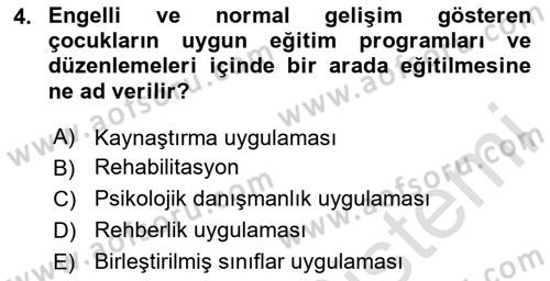 Sosyal Hizmet Kuruluşları Dersi 2023 - 2024 Yılı (Final) Dönem Sonu Sınav Soruları 4. Soru