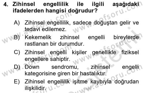 Sosyal Hizmet Kuruluşları Dersi 2024 - 2025 Yılı (Final) Dönem Sonu Sınav Soruları 4. Soru