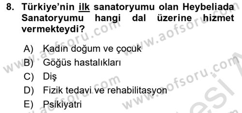 Sosyal Hizmet Kuruluşları Dersi 2024 - 2025 Yılı (Final) Dönem Sonu Sınav Soruları 8. Soru