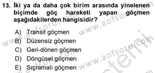 Sosyal Hizmet Kuruluşları Dersi 2025 - 2026 Yılı (Final) Dönem Sonu Sınav Soruları 13. Soru