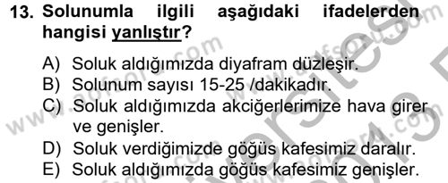 Temel Sağlık Hizmetleri Dersi 2012 - 2013 Yılı (Vize) Ara Sınav Soruları 13. Soru