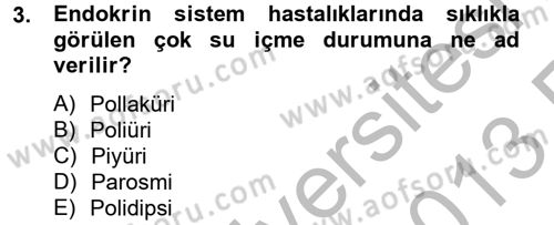 Temel Sağlık Hizmetleri Dersi 2012 - 2013 Yılı (Vize) Ara Sınav Soruları 3. Soru