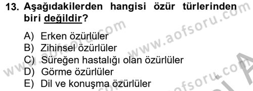 Temel Sağlık Hizmetleri Dersi 2012 - 2013 Yılı (Final) Dönem Sonu Sınav Soruları 13. Soru