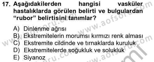 Temel Sağlık Hizmetleri Dersi 2012 - 2013 Yılı (Final) Dönem Sonu Sınav Soruları 17. Soru