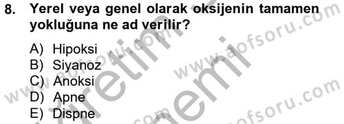Temel Sağlık Hizmetleri Dersi 2012 - 2013 Yılı (Final) Dönem Sonu Sınav Soruları 8. Soru