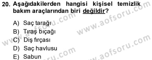 Temel Sağlık Hizmetleri Dersi 2013 - 2014 Yılı (Vize) Ara Sınav Soruları 20. Soru