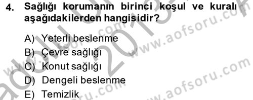 Temel Sağlık Hizmetleri Dersi 2013 - 2014 Yılı (Vize) Ara Sınav Soruları 4. Soru