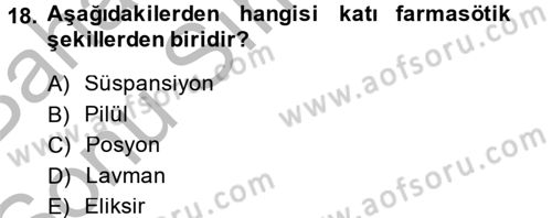 Temel Sağlık Hizmetleri Dersi 2013 - 2014 Yılı (Final) Dönem Sonu Sınav Soruları 18. Soru