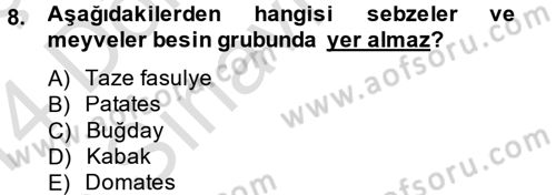 Temel Sağlık Hizmetleri Dersi 2013 - 2014 Yılı Tek Ders Sınav Soruları 8. Soru