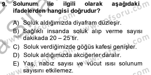Temel Sağlık Hizmetleri Dersi 2014 - 2015 Yılı (Vize) Ara Sınav Soruları 9. Soru