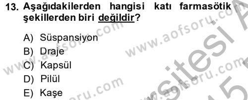 Temel Sağlık Hizmetleri Dersi 2014 - 2015 Yılı (Final) Dönem Sonu Sınav Soruları 13. Soru