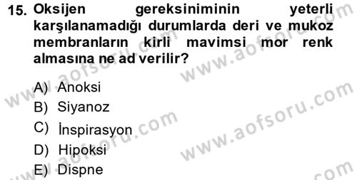 Temel Sağlık Hizmetleri Dersi 2014 - 2015 Yılı (Final) Dönem Sonu Sınav Soruları 15. Soru