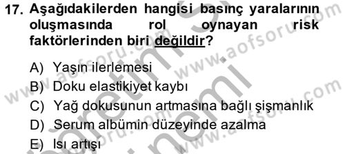 Temel Sağlık Hizmetleri Dersi 2014 - 2015 Yılı (Final) Dönem Sonu Sınav Soruları 17. Soru