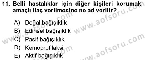 Temel Sağlık Hizmetleri Dersi 2015 - 2016 Yılı (Vize) Ara Sınav Soruları 11. Soru