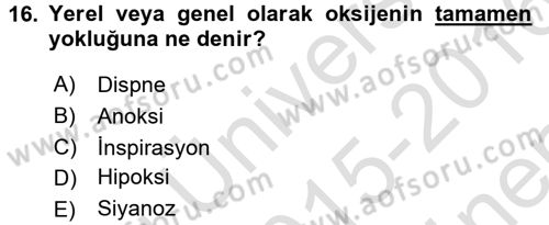 Temel Sağlık Hizmetleri Dersi 2015 - 2016 Yılı (Final) Dönem Sonu Sınav Soruları 16. Soru