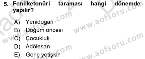 Temel Sağlık Hizmetleri Dersi 2015 - 2016 Yılı (Final) Dönem Sonu Sınav Soruları 5. Soru