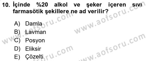 Temel Sağlık Hizmetleri Dersi 2016 - 2017 Yılı 3 Ders Sınav Soruları 10. Soru