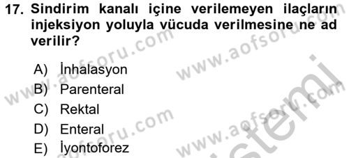 Temel Sağlık Hizmetleri Dersi 2016 - 2017 Yılı 3 Ders Sınav Soruları 17. Soru