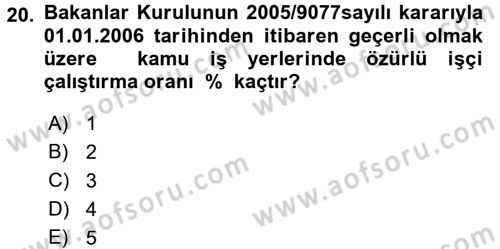 Temel Sağlık Hizmetleri Dersi 2016 - 2017 Yılı 3 Ders Sınav Soruları 20. Soru