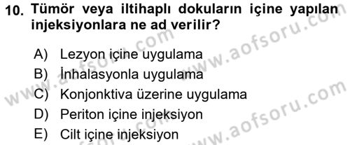 Temel Sağlık Hizmetleri Dersi 2016 - 2017 Yılı (Final) Dönem Sonu Sınav Soruları 10. Soru