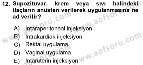 Temel Sağlık Hizmetleri Dersi 2016 - 2017 Yılı (Final) Dönem Sonu Sınav Soruları 12. Soru