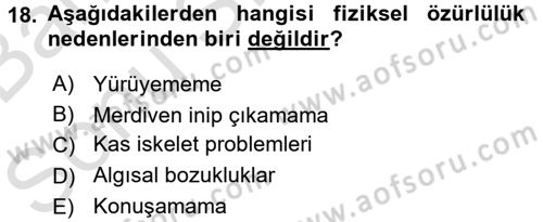 Temel Sağlık Hizmetleri Dersi 2016 - 2017 Yılı (Final) Dönem Sonu Sınav Soruları 18. Soru