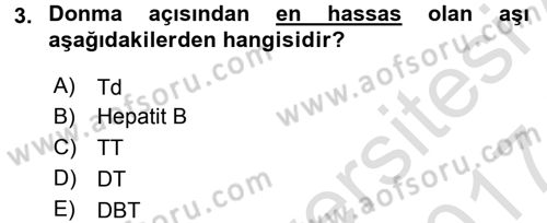 Temel Sağlık Hizmetleri Dersi 2016 - 2017 Yılı (Final) Dönem Sonu Sınav Soruları 3. Soru