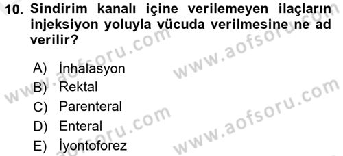 Temel Sağlık Hizmetleri Dersi 2017 - 2018 Yılı 3 Ders Sınav Soruları 10. Soru