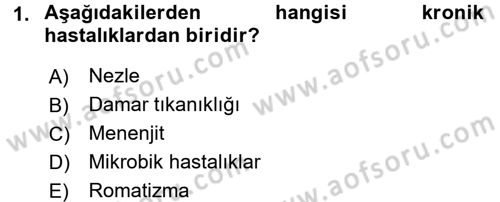 Temel Sağlık Hizmetleri Dersi 2017 - 2018 Yılı (Vize) Ara Sınav Soruları 1. Soru