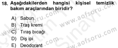 Temel Sağlık Hizmetleri Dersi 2017 - 2018 Yılı (Vize) Ara Sınav Soruları 18. Soru