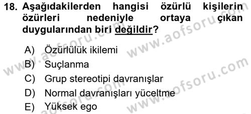 Temel Sağlık Hizmetleri Dersi 2017 - 2018 Yılı (Final) Dönem Sonu Sınav Soruları 18. Soru