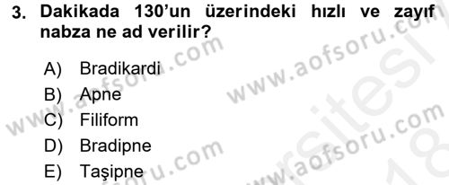 Temel Sağlık Hizmetleri Dersi 2017 - 2018 Yılı (Final) Dönem Sonu Sınav Soruları 3. Soru