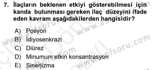 Temel Sağlık Hizmetleri Dersi 2017 - 2018 Yılı (Final) Dönem Sonu Sınav Soruları 7. Soru
