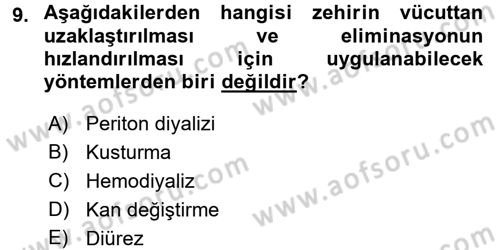 Temel Sağlık Hizmetleri Dersi 2017 - 2018 Yılı (Final) Dönem Sonu Sınav Soruları 9. Soru