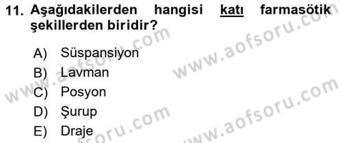 Temel Sağlık Hizmetleri Dersi 2018 - 2019 Yılı 3 Ders Sınav Soruları 11. Soru