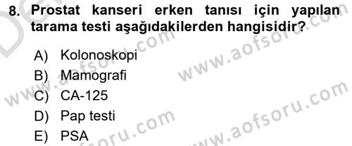 Temel Sağlık Hizmetleri Dersi 2018 - 2019 Yılı 3 Ders Sınav Soruları 8. Soru