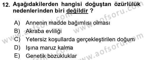 Temel Sağlık Hizmetleri Dersi 2018 - 2019 Yılı (Final) Dönem Sonu Sınav Soruları 12. Soru