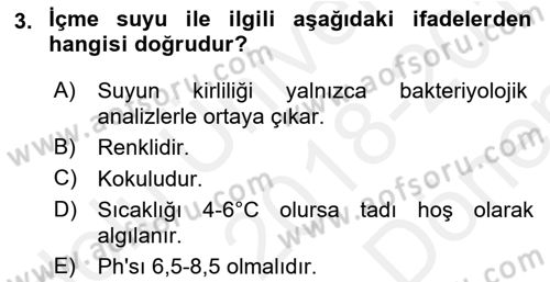 Temel Sağlık Hizmetleri Dersi 2018 - 2019 Yılı (Final) Dönem Sonu Sınav Soruları 3. Soru