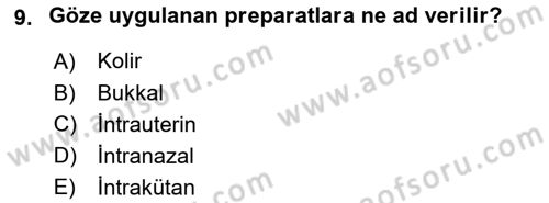 Temel Sağlık Hizmetleri Dersi 2018 - 2019 Yılı (Final) Dönem Sonu Sınav Soruları 9. Soru