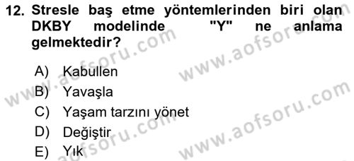 Temel Sağlık Hizmetleri Dersi 2021 - 2022 Yılı (Vize) Ara Sınav Soruları 12. Soru